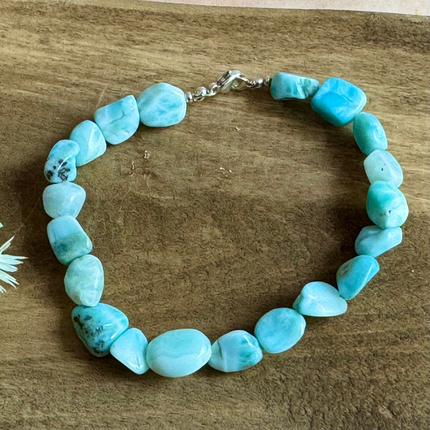 Larimar Bracelet in Sterling Silver