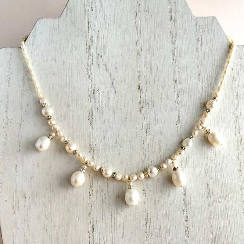 Freshwater Pearl Drop Necklace