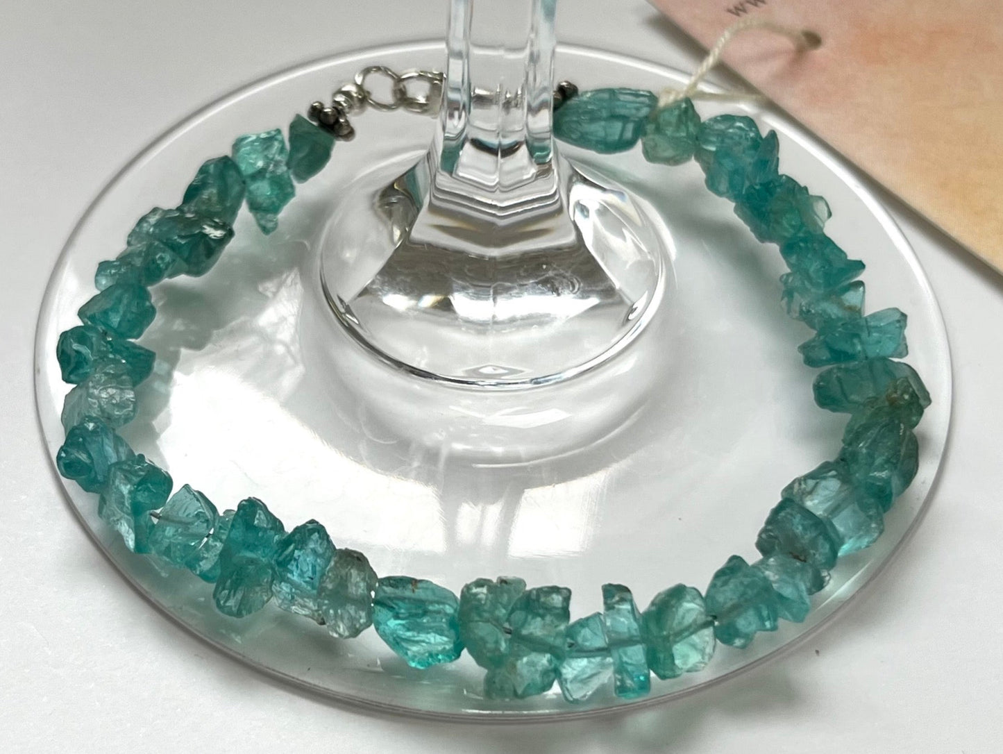 Apatite Chip Bracelet in Sterling Silver