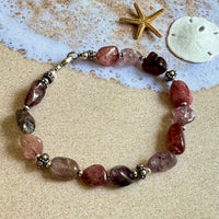 Pastel Spinel Nugget Bracelet in Sterling Silver