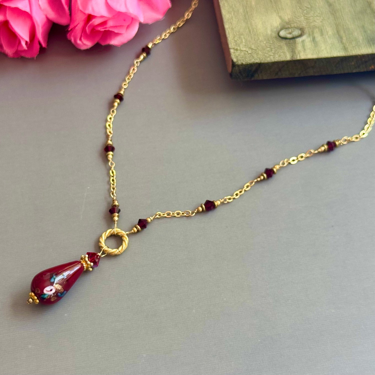 Czech Glass Necklaces in 14K Gold Fill
