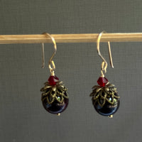 Garnet Earrings in 14K Gold Fill