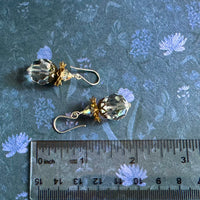 Huge Vintage Clear Swarovski Crystal Earrings in Sterling Silver