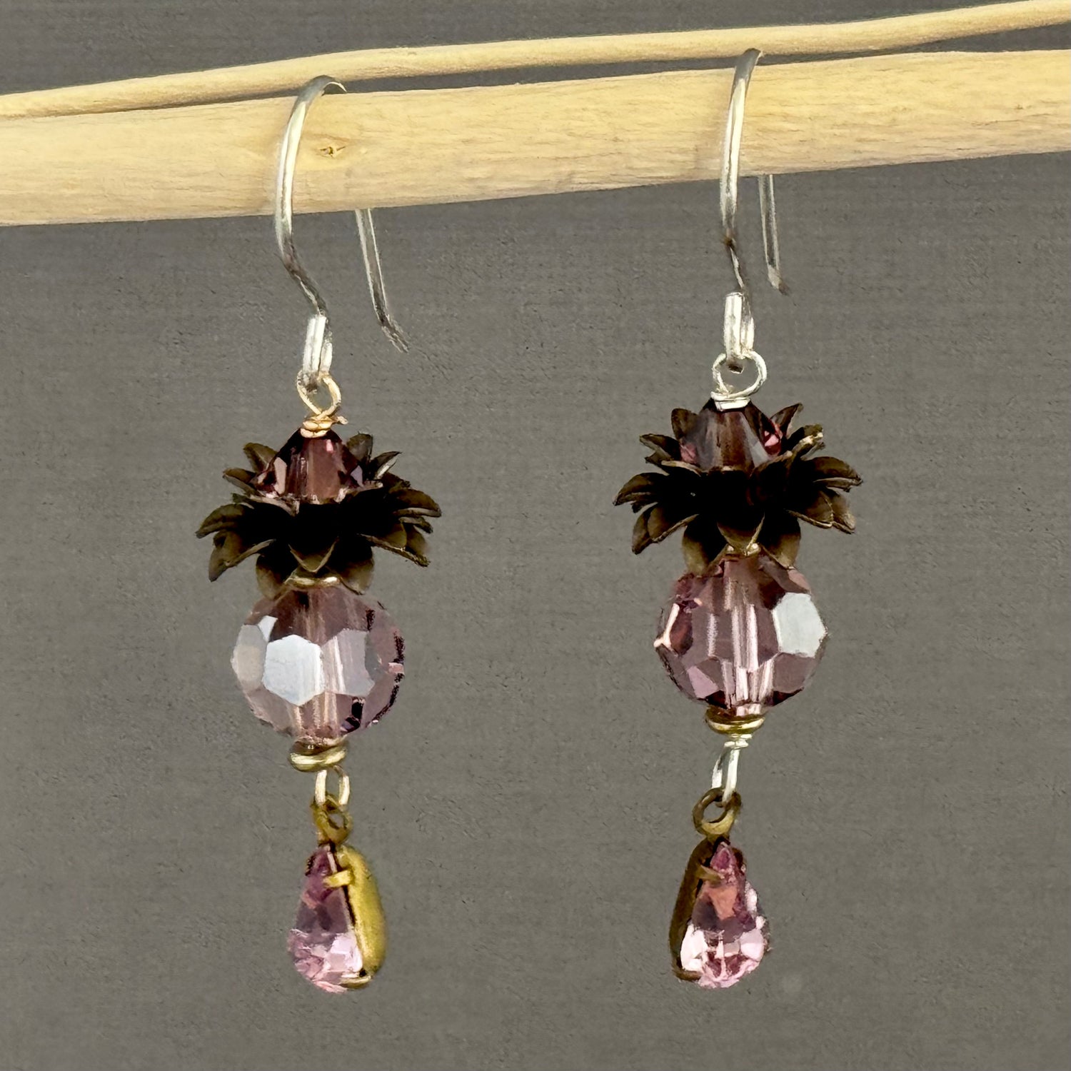 Swarovski Crystal Earrings in Sterling Silver