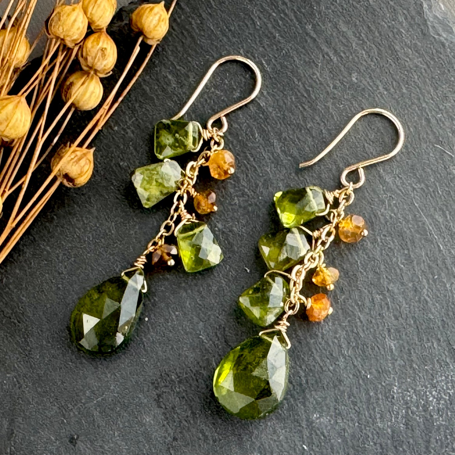 Semi-Precious Earrings in 14K Gold Fill