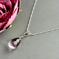 Top-Drilled Ametrine Pendant Necklace in Sterling Silver