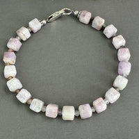 Kunzite and Auralite Bracelet in Sterling Silver