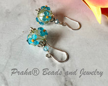 Load image into Gallery viewer, Grace Ma Lampwork Glass Bead Earrings in Sterling Silver
