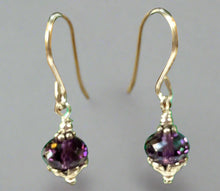 Load image into Gallery viewer, Amethyst Rondell Earrings in Sterling Silver
