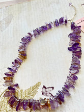 Load image into Gallery viewer, Amethyst Smooth Dagger Necklace, in Sterling Silver
