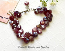 Load image into Gallery viewer, Purple Moonstone Briollet Bracelet in Sterling Silver
