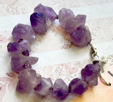 Load image into Gallery viewer, Amethyst Nugget Bracelet in Sterling Silver
