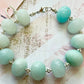 Amazonite Rondell Bracelet in Sterling Silver