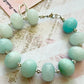 Amazonite Rondell Bracelet in Sterling Silver