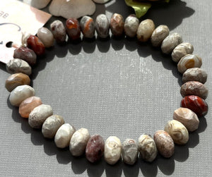 Mexican Laguna Lace Agate Stretch Bracelet