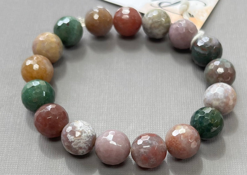 Round Jasper Stretch Bracelet