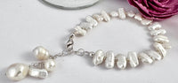 Freshwater Pearl Bracelet in Sterling Silver