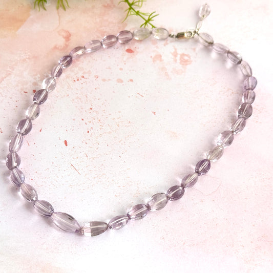 Amethyst and Ametrine Necklace in Sterling Silver