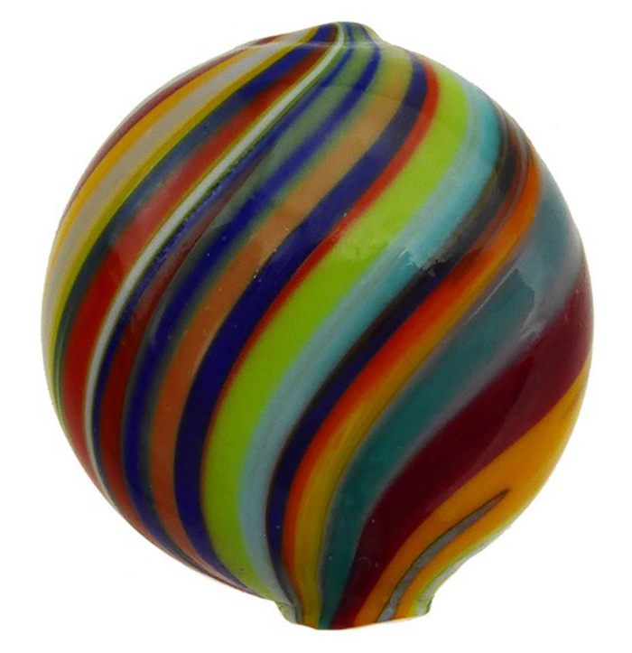 Murano Glass Bead Mouth Blown Carnevale Penny 20MM