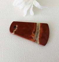 Natural Red Jasper Pendant, 46 MM