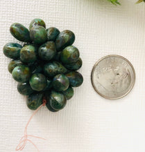 Load image into Gallery viewer, Czech Glass Sea Green Drop with Picasso Finish, 6 MM x 9 MM
