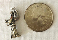 American Indian Sterling Silver 3-D Winged Angel Charm