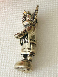 American Indian Sterling Silver 3-D Winged Medicine Man Charm