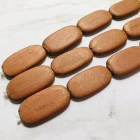 Wood Paddle Beads, 14 MM - 28 MM