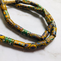 Venetian Millefiori African Trade Beads, 10 MM - 20 MM x 7 MM