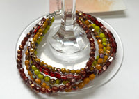 Czech Glass Multi-Strand African-Inspired Bracelet in Sterling Silver - SPECIAL PRICE!