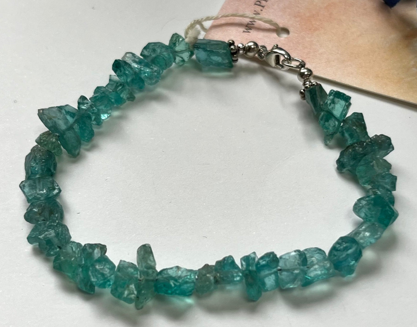 Apatite Chip Bracelet in Sterling Silver