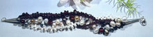 Load image into Gallery viewer, 4-Strand Garnet and Freshwater Pearl Bracelet in Sterling Silver
