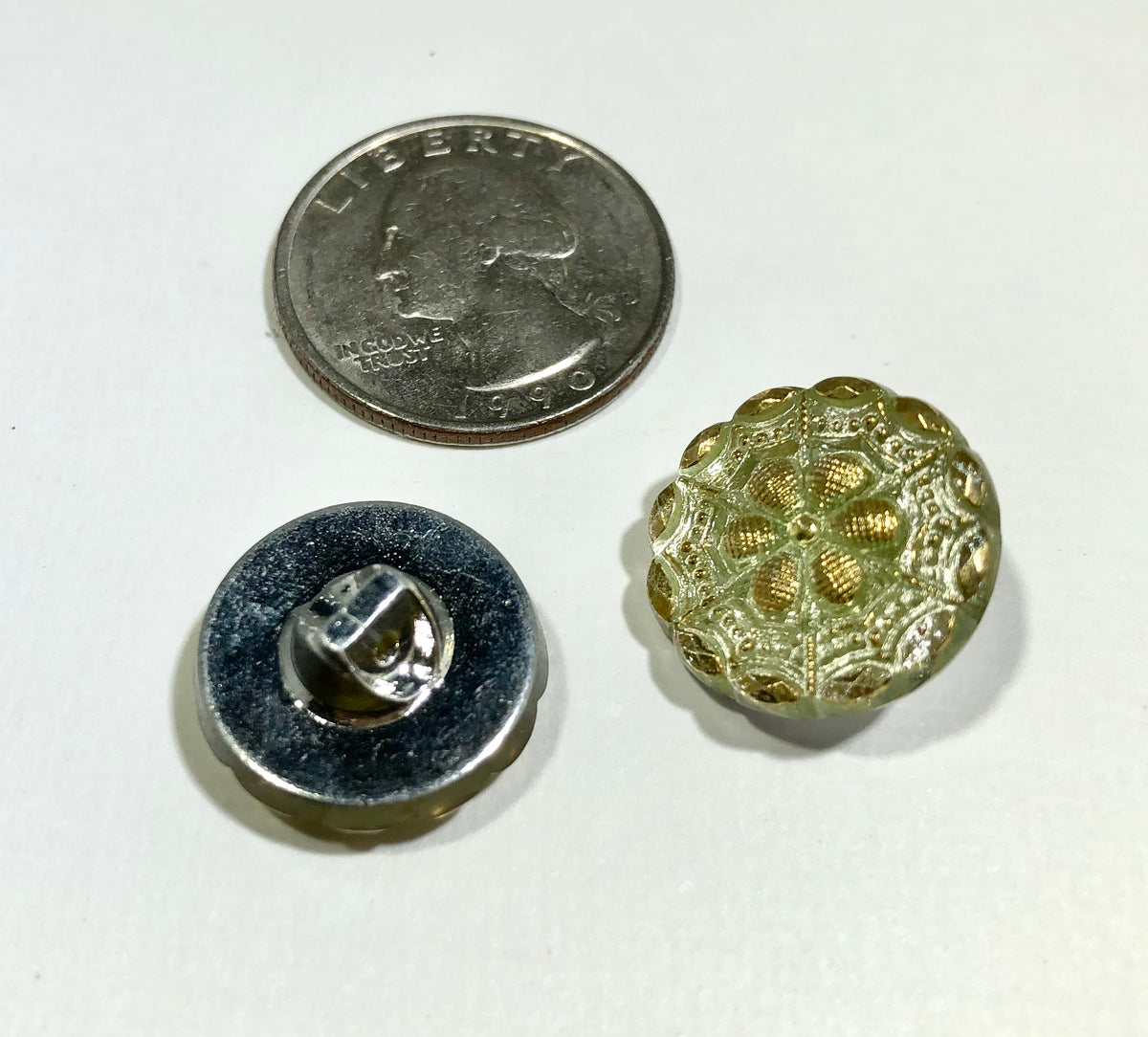 Czech Glass Button