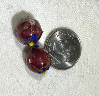 Czech Handmade Lampwork Bead 12MM Various Colors