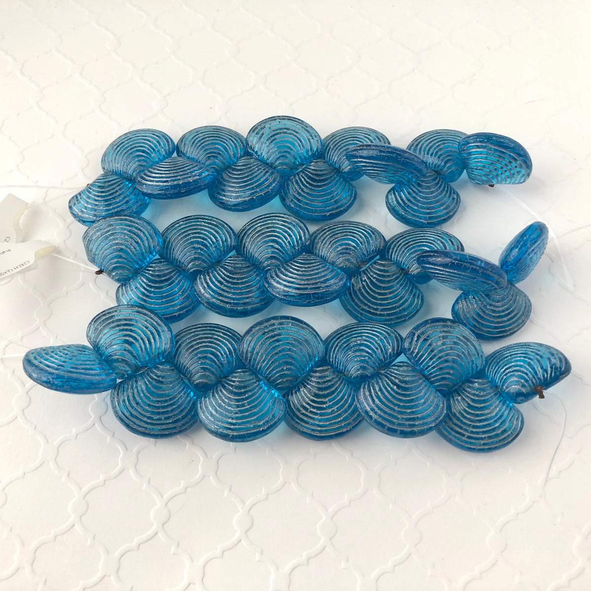 Clam Shell Beads, Various Colors, Czech 18MM