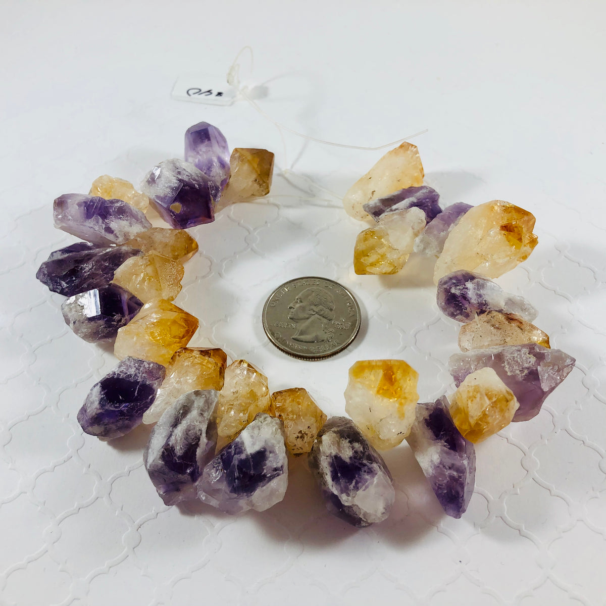 Large Amethyst-Citrine Raw Nuggets, 10 - 15 MM x 10 - 25 MM