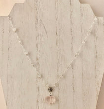 Load image into Gallery viewer, Rose Quartz with Moonstone and Crystal Quartz in Sterling Silver
