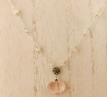 Load image into Gallery viewer, Rose Quartz with Moonstone and Crystal Quartz in Sterling Silver
