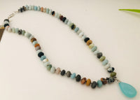 Chalcedony and Amazonite Necklace