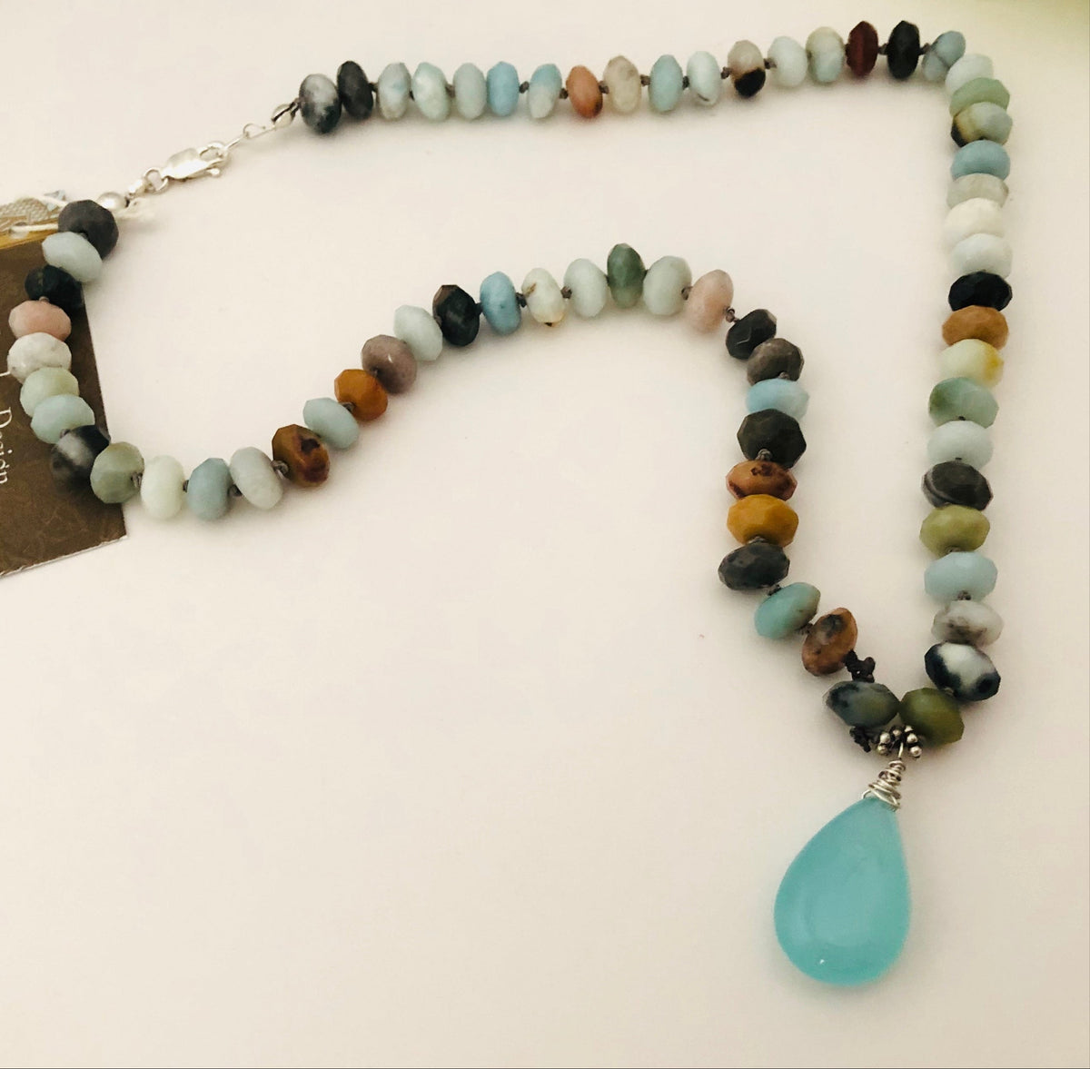 Chalcedony and Amazonite Necklace