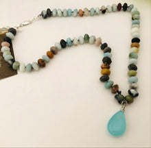 Load image into Gallery viewer, Chalcedony and Amazonite Necklace
