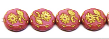 Load image into Gallery viewer, Daisy Flower Beads, Various Colors, Czech 18MM
