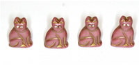 Czech Glass Cat Beads