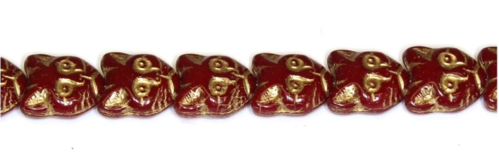 Glass Cat Beads, Czech 12MM