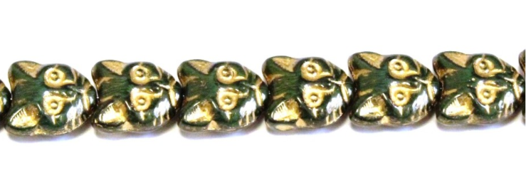 Glass Cat Beads, Czech 12MM