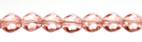 Pink Iridescent Odd-Shape Glass Beads, Czech 8MM