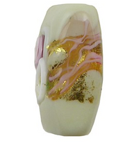 Murano Glass Wedding Cake White Square, 13MM