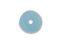 Millefiori Murano Blue Marguerite Tube Bead, 17MM