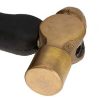 The Beadsmith Ergo Hammer, Brass with Flat and Domed Faces