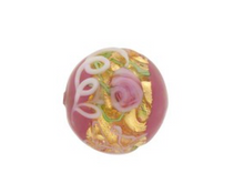 Load image into Gallery viewer, Murano Pink Wedding Cake Glass Round, 14MM
